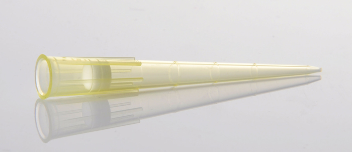 1-200ul濾芯吸嘴，黃色，帶刻度，盒裝滅菌，科進/KIRGEN